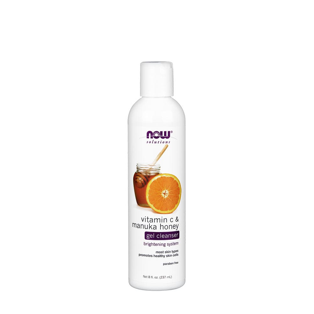 Now Foods - Vitamin C & Manuka Honey Gel Cleanser - 236ml – NOW Foods förpackning