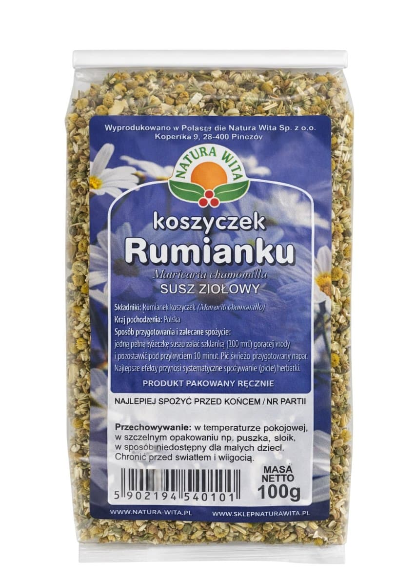 Natura-Wita - Chamomile Flowers 100g – Natura-Wita förpackning