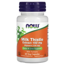 NOW Foods - Milk Thistle Extract With Turmeric, 150mg - 60 Vcaps