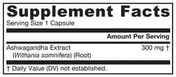 Jarrow Formulas - Ashwagandha - 120 Vcaps
