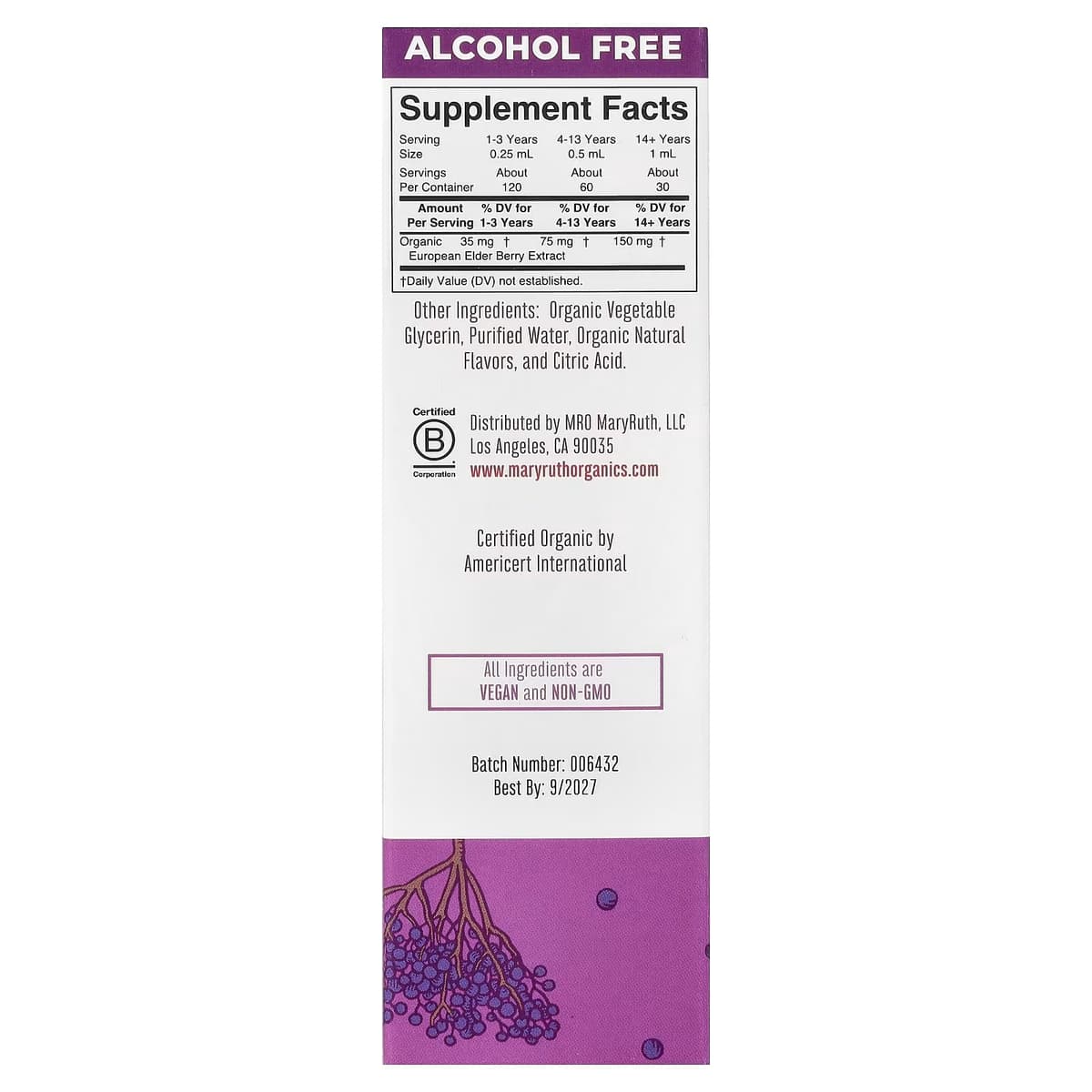 Mary Ruth's - Organic Elderberry Liquid Drops