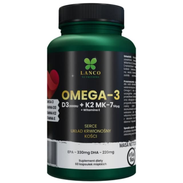 Lanco Nutritions - Omega-3 D3 + K2 MK-7 + Vitamin E – Lanco Nutritions