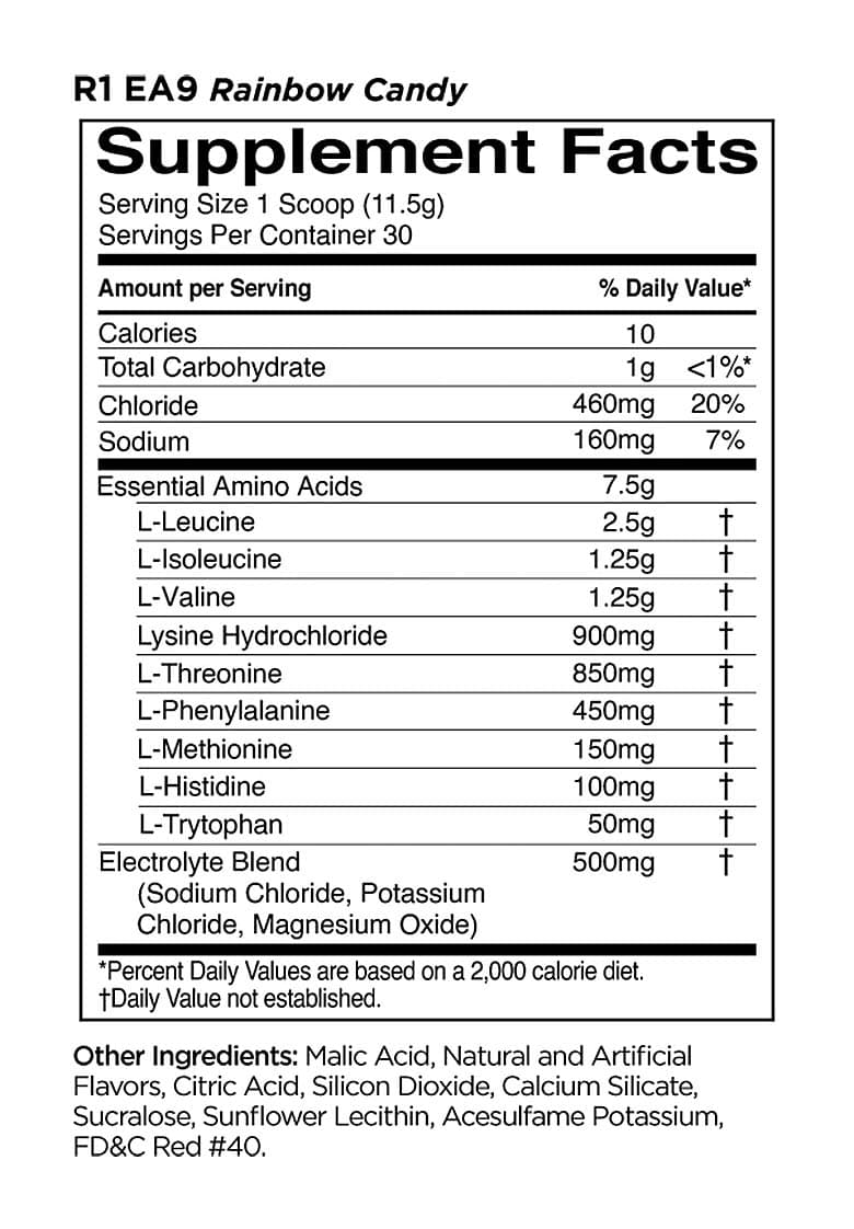 RuleOne - Rule1 Essential Amino 9 - Sateenkaarikarkki, 30 annosta