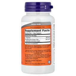 NOW Foods - L-Theanine With Decaf Green Tea, 100mg - 90 Vcaps