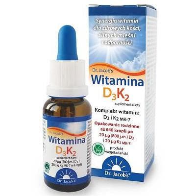 Dr. Jacob's - Vitamin D3 K2 - 20 ml – Dr. Jacob's förpackning