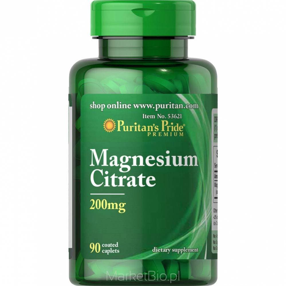 Puritan's Pride - Magnesium Citrate - 90 Caplets – Puritan's Pride förpackning