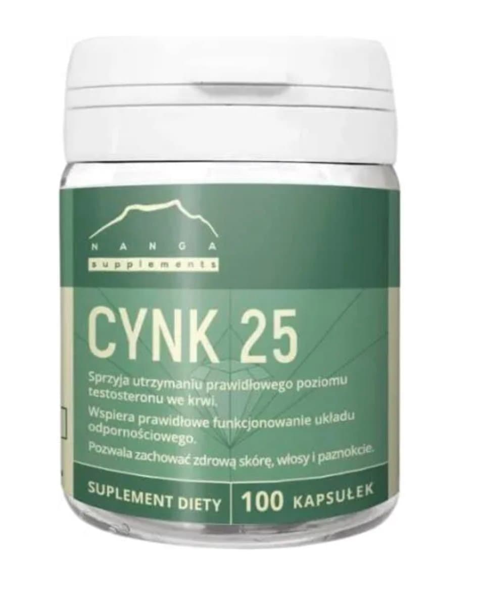 NANGA - Zinc 25 - 100 Capsules – NANGA förpackning