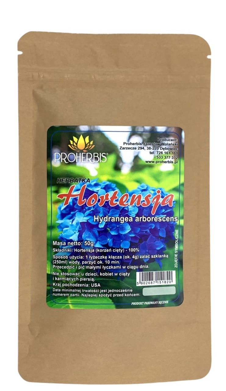 Proherbis - Hortensia - 50g – Proherbis förpackning