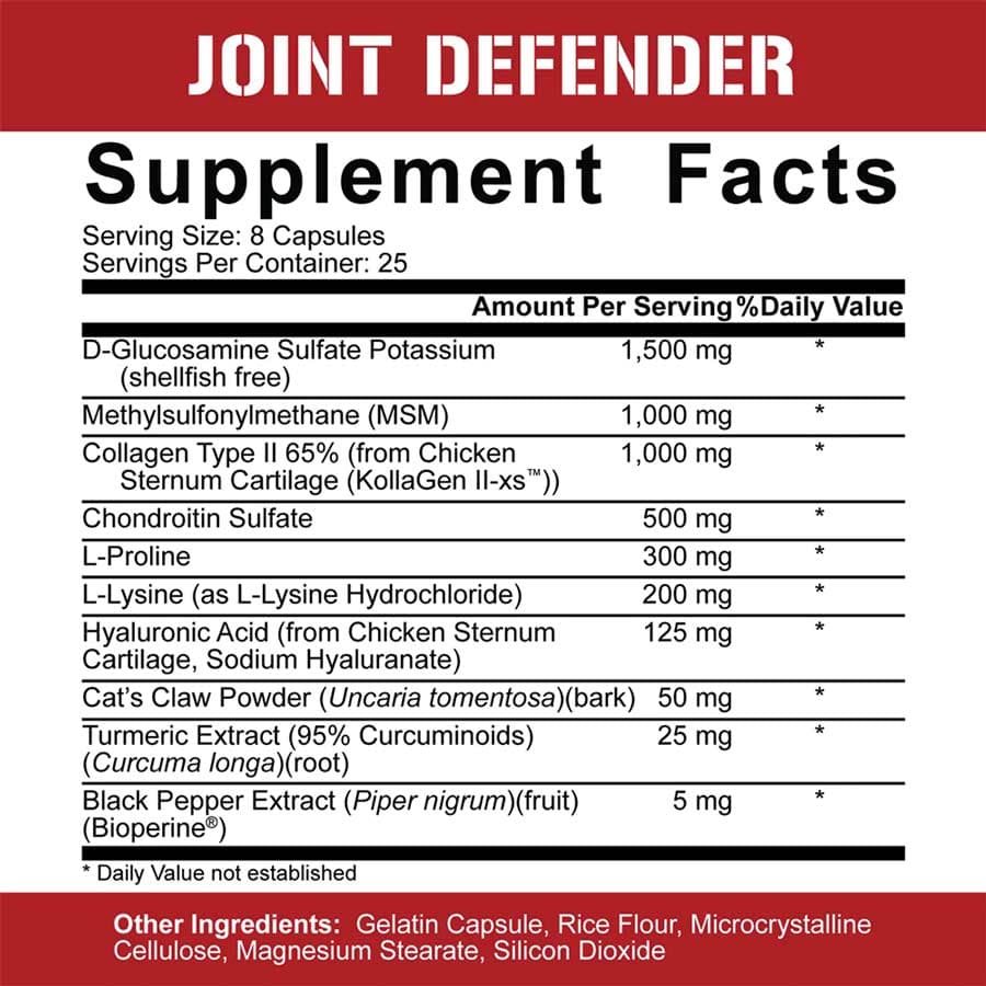 5% Nutrition - Ledbeskytter - 200 Kapsler