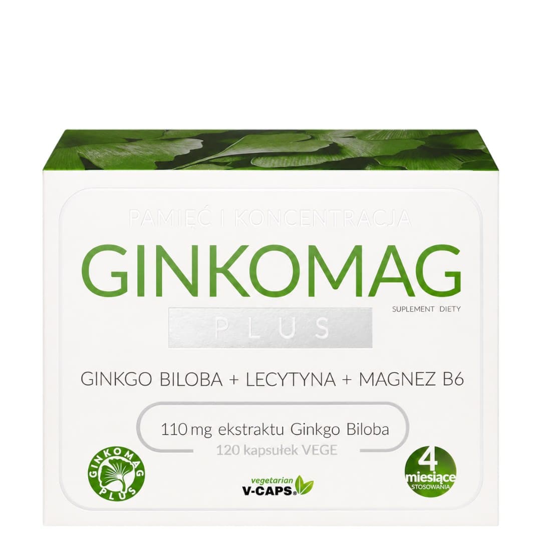XENICO PHARMA - Ginkomag Plus 120 Vcaps – XENICO PHARMA förpackning