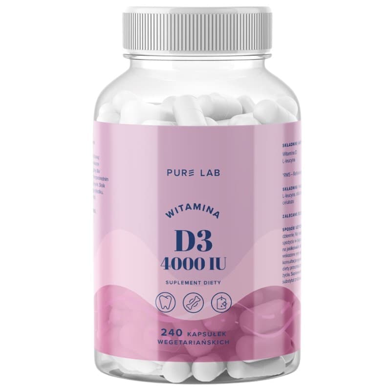 Pure Lab - Vitamin D3 - 240 Caps – Pure Lab förpackning