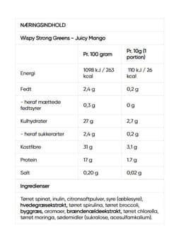 Wispy - Strong Greens, Juicy Mango - 300g
