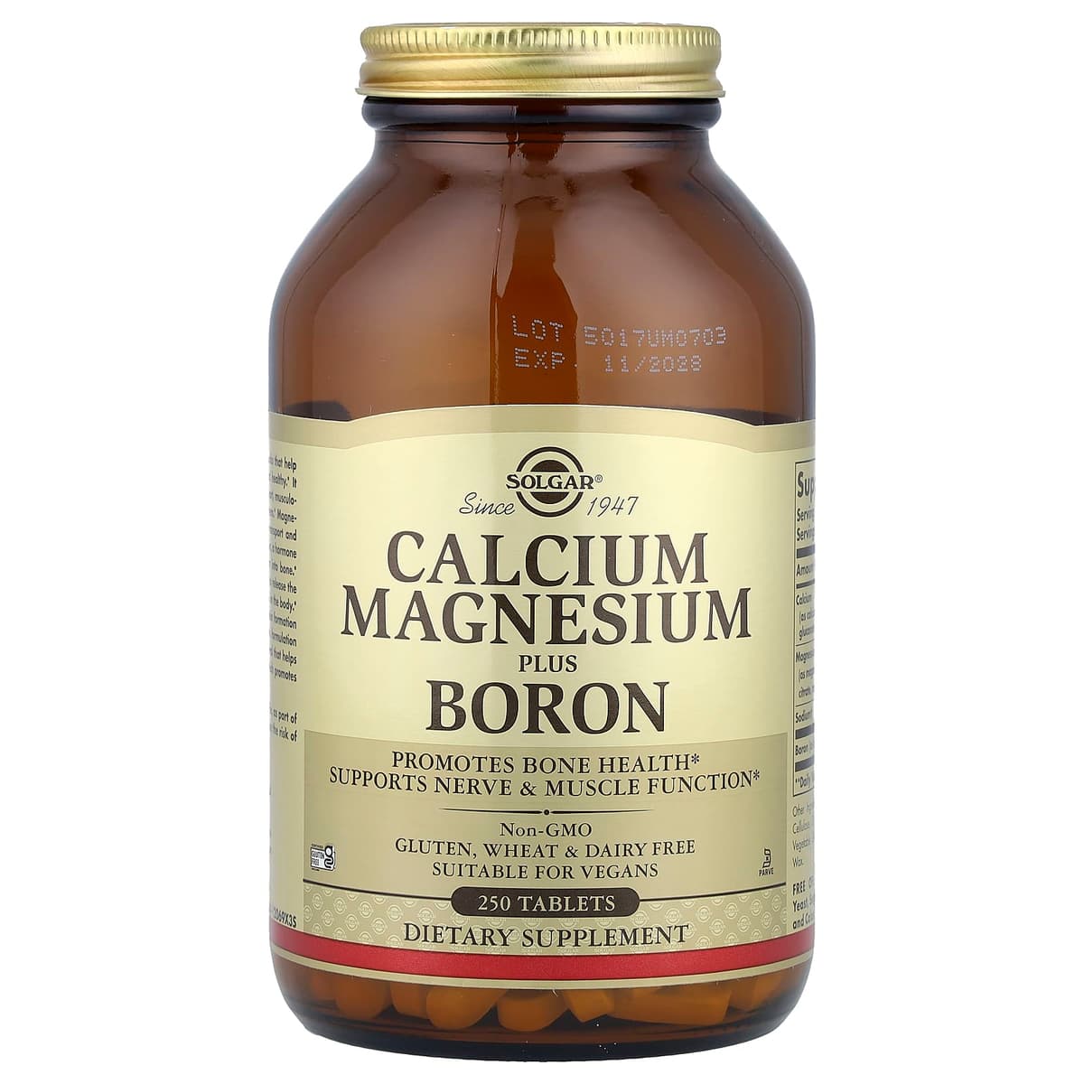 Solgar - Calcium Magnesium Plus Zinc - 250 Tabs