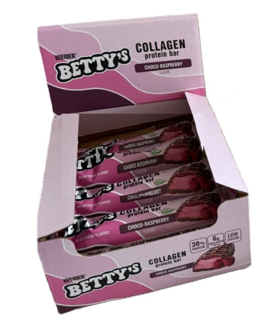 Weider - Betty's Collagen Protein Bar – Weider förpackning