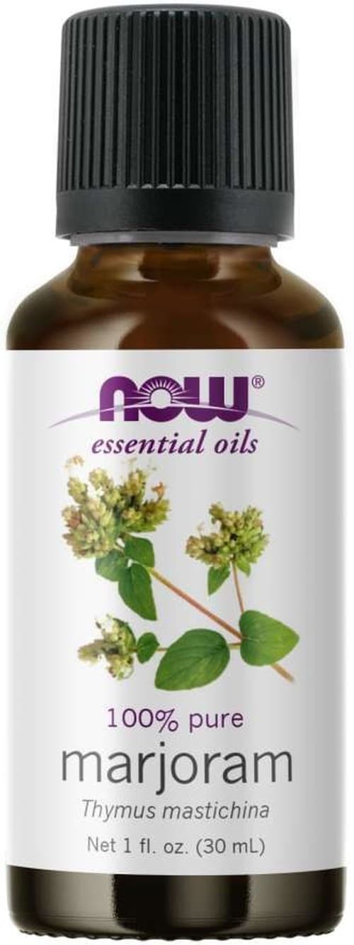 NOW Foods - Marjoram Essential Oil - 30 mL (KORT DATUM 2026-09-30) – NOW Foods förpackning