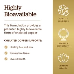 Solgar - Chelated Copper - 100 Tabs