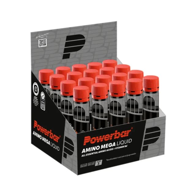 Powerbar - Amino Mega Liquid - Naturell, 20 × 25 ml ampuller – Powerbar