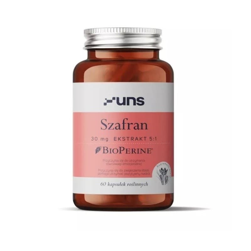 UNS - Saffron - 60 Caps – UNS förpackning