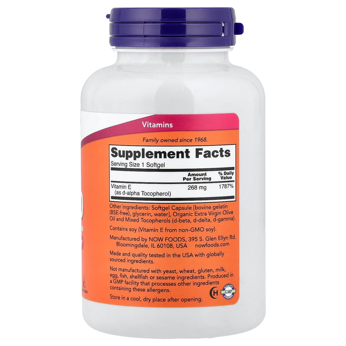 NOW Foods - E-400 - 250 Sgels