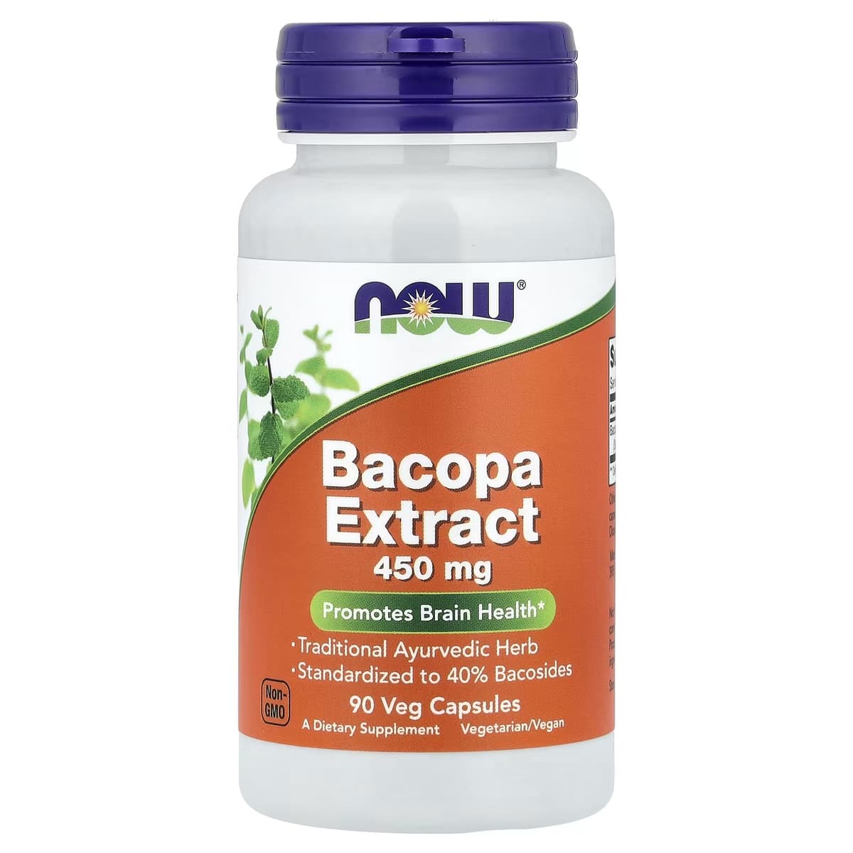 NOW Foods - Bacopa Ekstrakt - 90 Veganske Kapsler