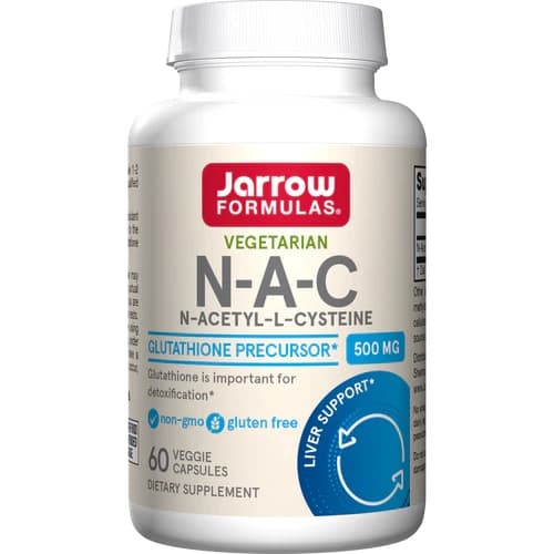 Jarrow Formulas - N-Acetyl Cysteine, 500mg - 60 Vcaps – Jarrow Formulas förpackning