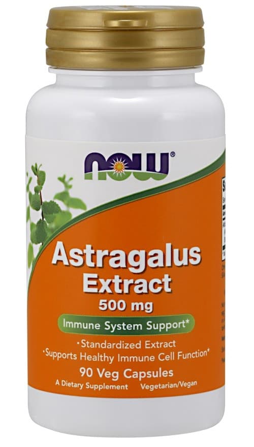 NOW Foods - Astragalus Extract - 90 Vcaps – NOW Foods förpackning