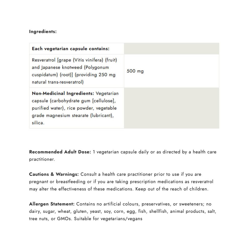 Natural Factors - regenerLife Resveratrol