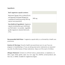 Natural Factors - Super Strength Resveratroli-konentraatti - 500 mg