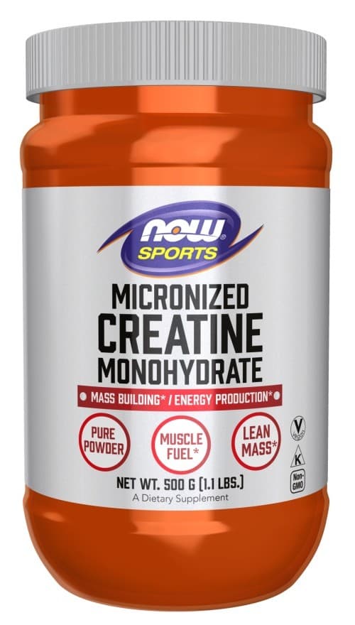 NOW Foods - Mikronisoitu Kreatiini Monohydraatti – NOW Foods pakkaus