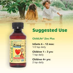 Child Life - Zinc Plus, Natural Mango Strawberry - 118ml.