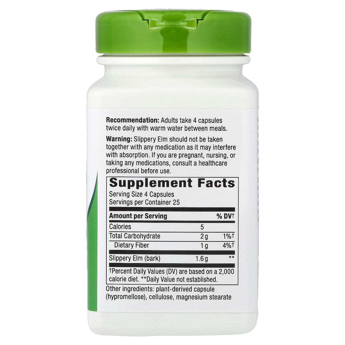 Nature'S Way - Slippery Elm Bark - 100 Caps