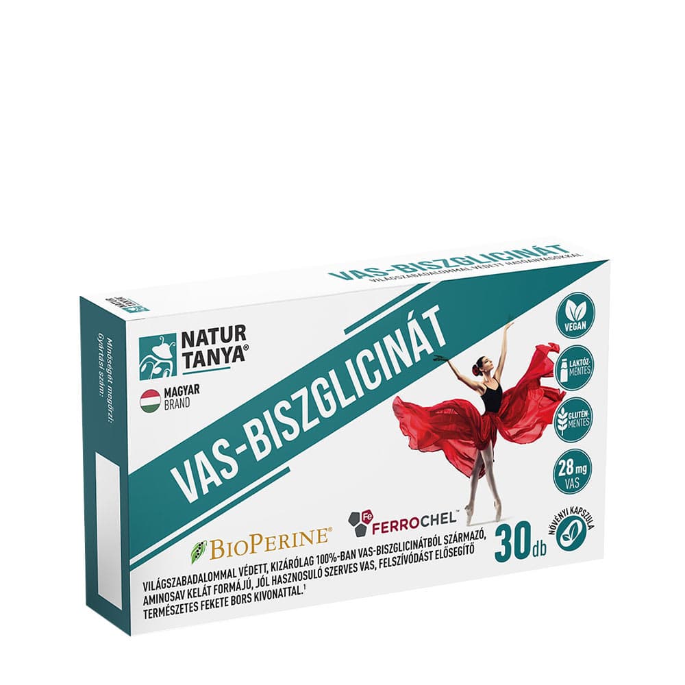 Natur Tanya - Iron Bisglycinate - 30 Caps – Natur Tanya förpackning