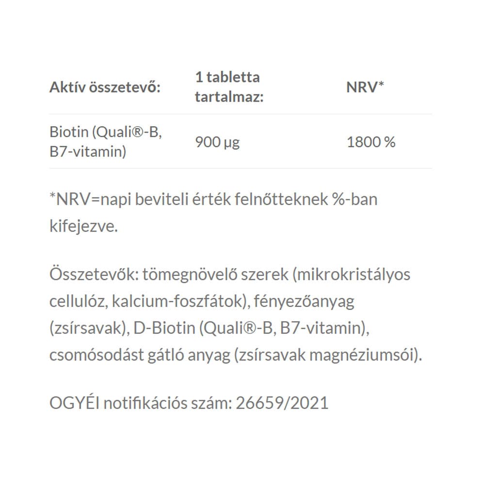Jutavit - Biotin B7 - 100 Tabs