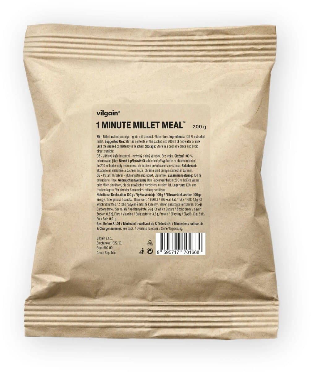 Vilgain - Millet Groats 200g – Vilgain förpackning