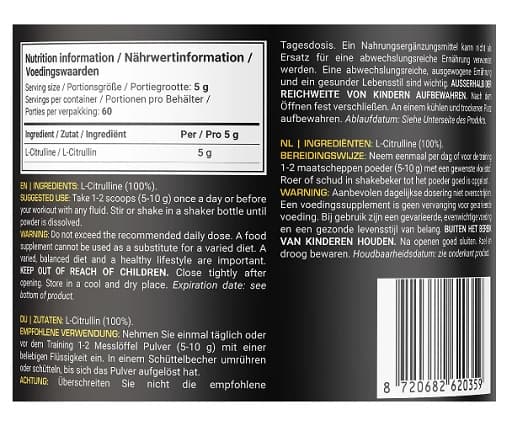 Dedicated - Citrullin - 300 g