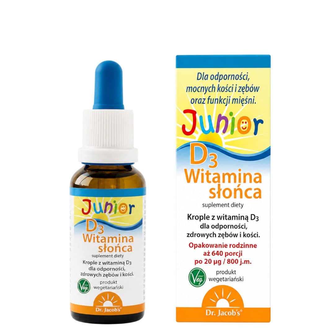 Dr. Jacob's - Junior D3 Vitamin Sun – Dr. Jacob's förpackning