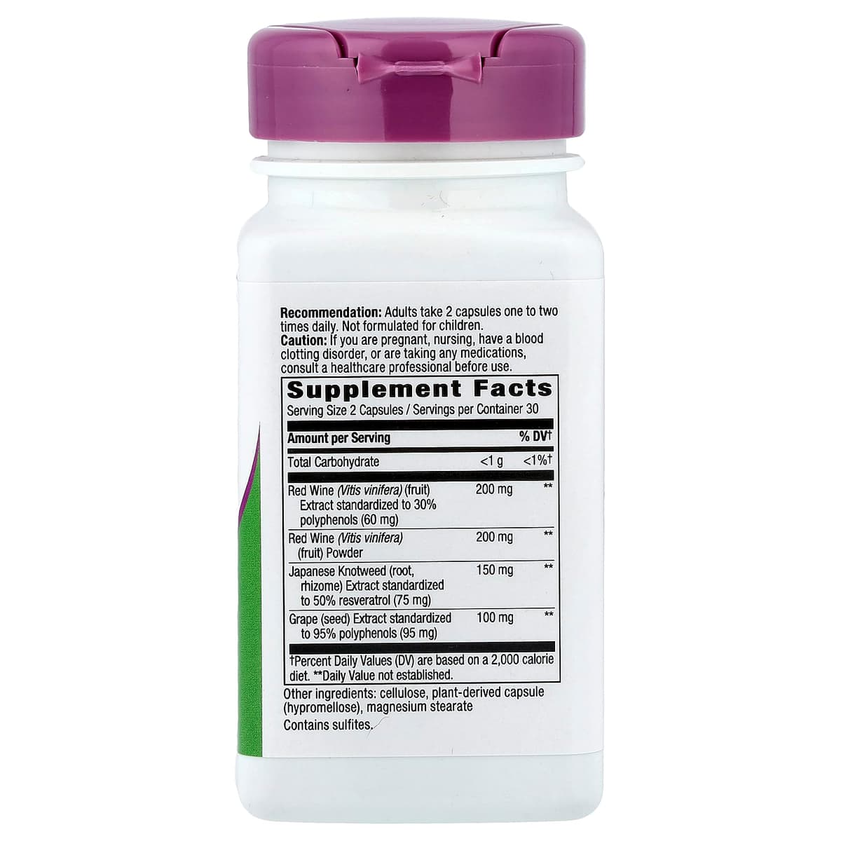 Nature'S Way - Resveratrol - 60 Kapsler