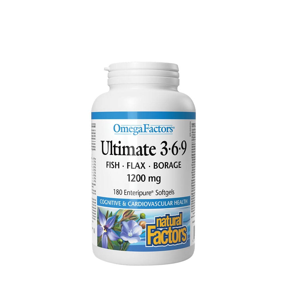 Natural Factors - Omegafactors Ultimate 3-6-9 - 180 Sgels
