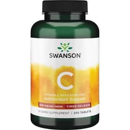 Swanson - Vitamin C With Rose Hips - Timed-Release, 500mg - 250 Tabs