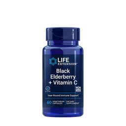 Life Extension - Black Elderberry + Vitamin C - 60 Caps