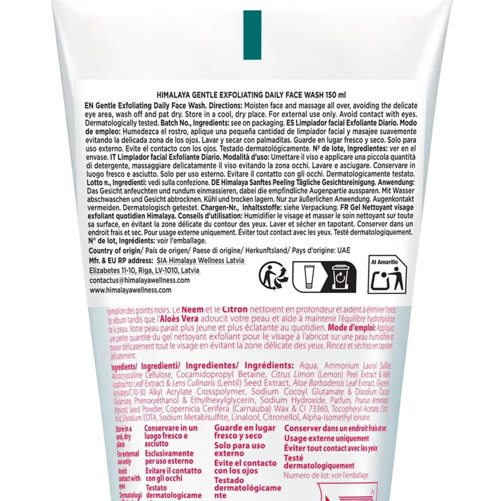 Himalaya - Hellävarainen päivittäinen kasvojen kuorintapesu - 150ml