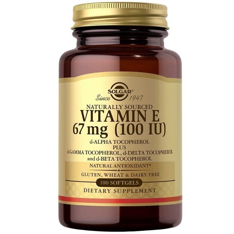 Solgar - Naturally Sourced Vitamin E - 100 Sgels – Solgar förpackning