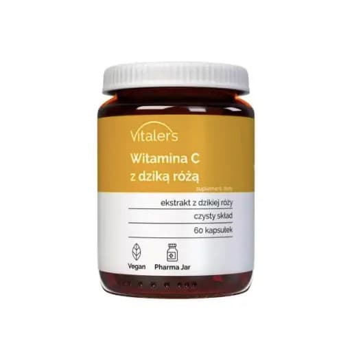 Vitalers - Vitamin C with Wild Rose - 60 Caps – Vitalers förpackning