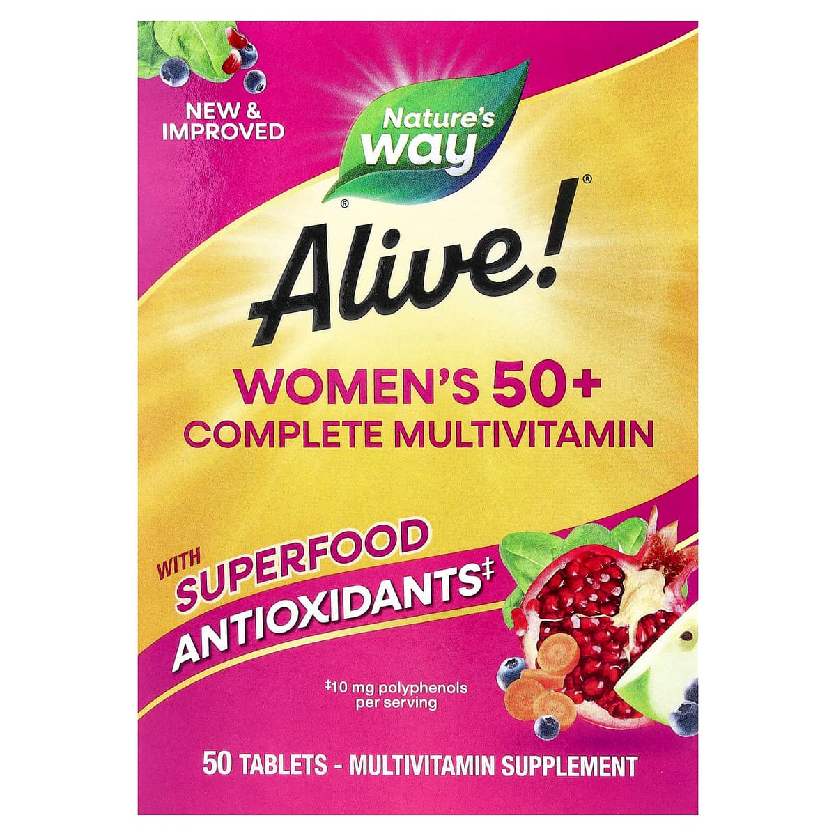 Nature's Way - Alive! Kvinders 50+ Kompleks Multivitamin