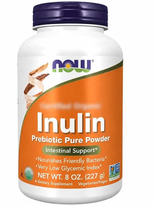 NOW Foods - Inulin, prebiotiskt pulver - Rent, 227 g – NOW Foods