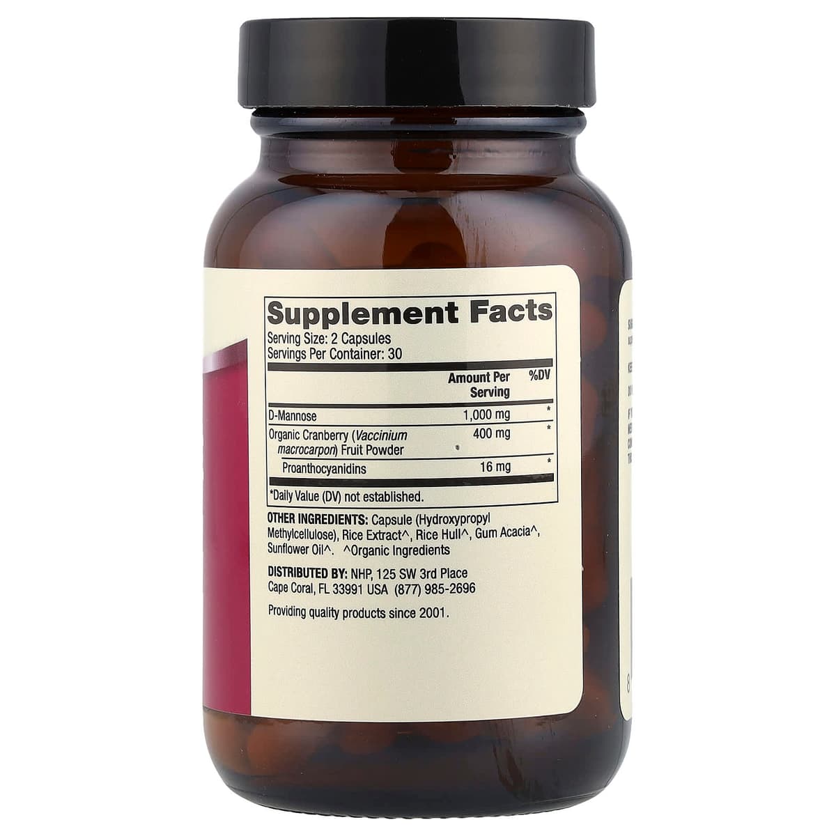Dr. Mercola - D-Mannose With Cranberry - 60 Caps