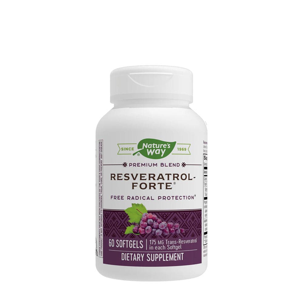 Nature's Way - Resveratrol Forte - 60 Sgels – Nature's Way förpackning