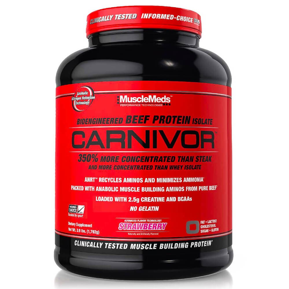 MuscleMeds - Carnivor Strawberry - 1652g – MuscleMeds förpackning
