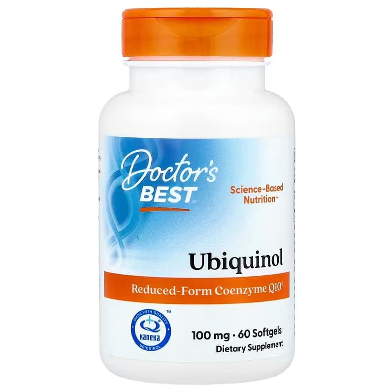 Doctor's Best - Ubiquinol With Kaneka, 100mg - 60 Sgels – Doctor's Best förpackning