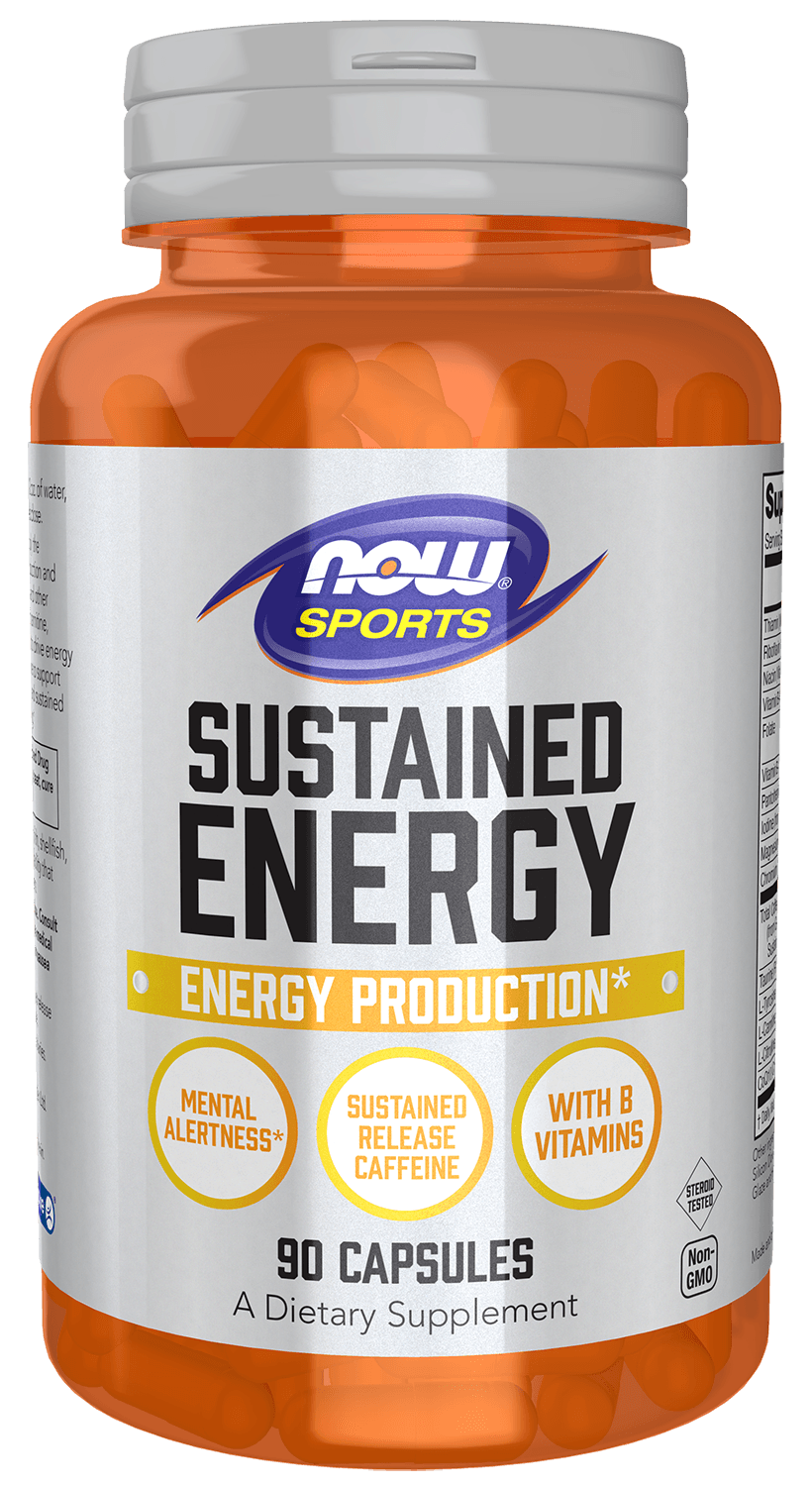 NOW Foods - Sustained Energy - 90 Vcaps (KORT DATUM 2026-11-30)